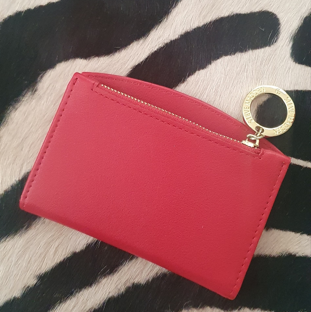 BNWOT Steve Madden red wallet (has defect) - Picture 8 of 11
